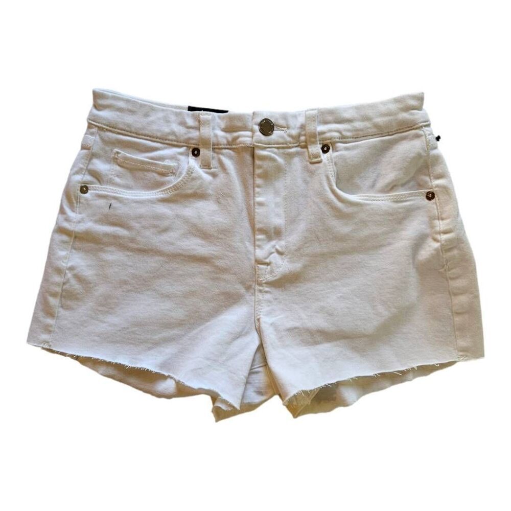 BLANK NYC The Barrow Vintage High Rise Denim Short Great White 28